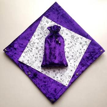 Purple/Pink/Blue/Navy Tarot Tablecloth High Quality Flocking Fabric ,Pentagram Style Tarot Board Game Accessories By Hand
Purple/Pink/Blue/Navy Tarot Tablecloth High Quality Flocking Fabric ,Pentagram Style Tarot Board Game Accessories By Hand