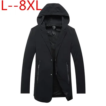 plus size 8XL 6XL 5XL 4XL New black long tretch jacket coat men famous brand thin spring 100% Nylon coat male
plus size 8XL 6XL 5XL 4XL New black long tretch jacket coat men famous brand thin spring 100% Nylon coat male