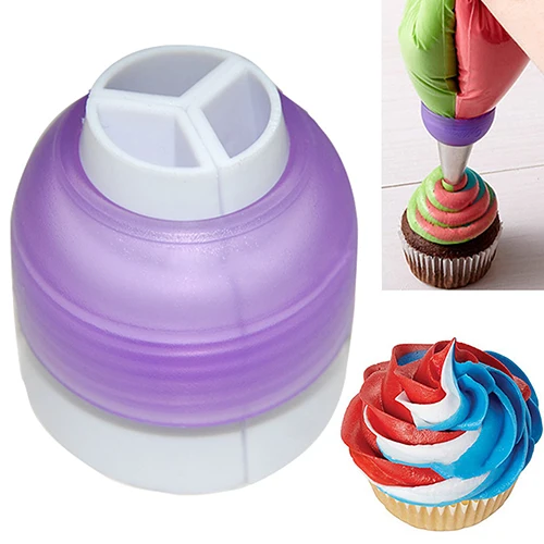 1pc Icing Piping Bag Nozzle Converter Cupcake 3 Hole 3 Color Cream Couple Fondant Cookie Decoration Cake Decorating Tool
1pc Icing Piping Bag Nozzle Converter Cupcake 3 Hole 3 Color Cream Couple Fondant Cookie Decoration Cake Decorating Tool