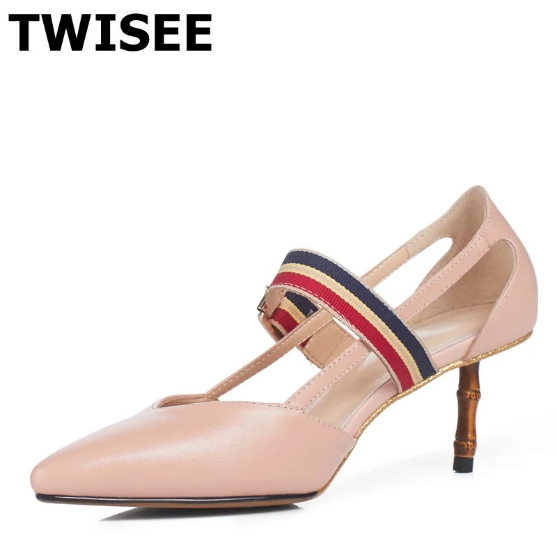 Pumps sapatos de salto alto woman wedding shoes hot selling fashion point toe thin high heels 5 cm Sweet genuine leather shoes
Pumps sapatos de salto alto woman wedding shoes hot selling fashion point toe thin high heels 5 cm Sweet genuine leather shoes