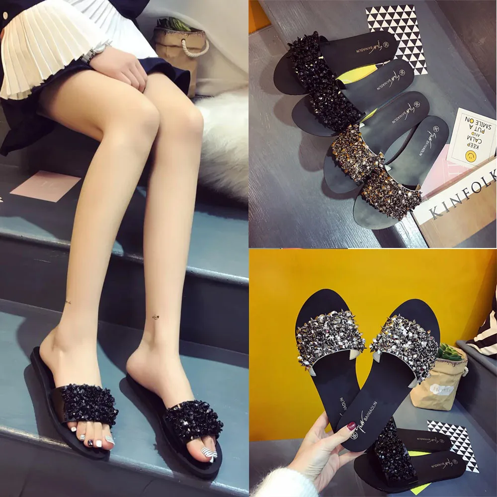 2019 Women's Flips Flops Sandals Summer Solid Shoes Wedges Rhinestone Basic Sandals Slips 30
2019 Women's Flips Flops Sandals Summer Solid Shoes Wedges Rhinestone Basic Sandals Slips 30