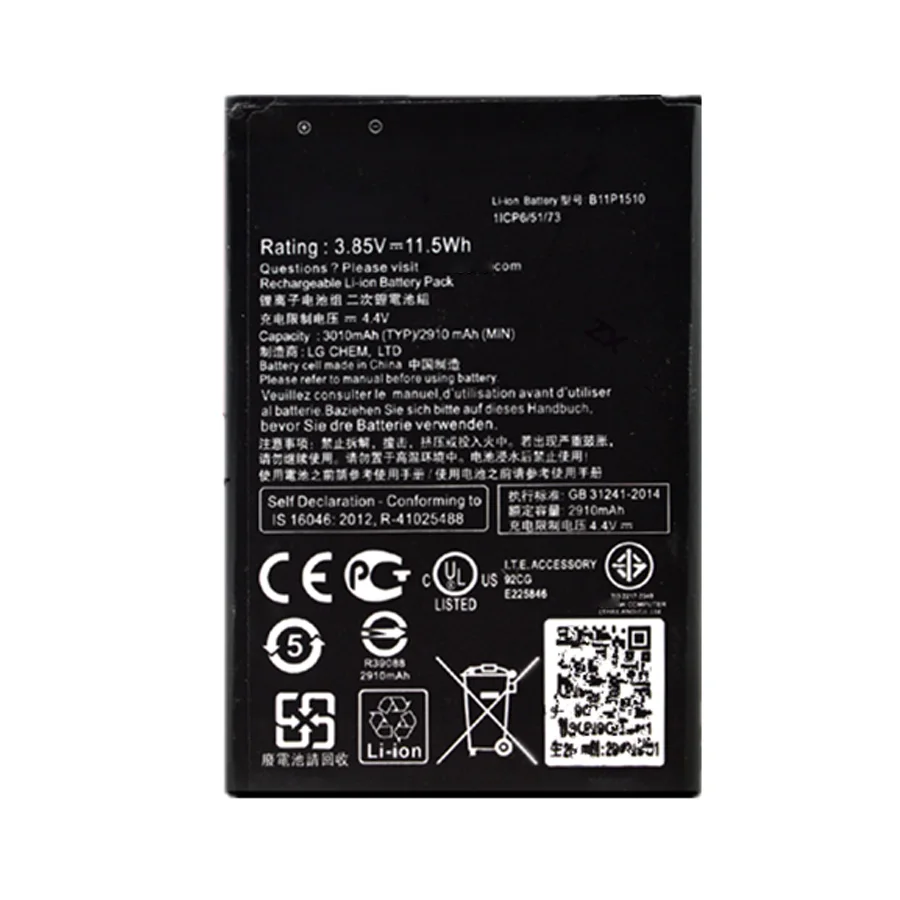 2pcs Wisecoco New 3010mAh B11P1510 / C11P1510 Battery For ASUS ZenFone Go TV ZB551KL X013DB Cellphone Bateria + Tracking Number
2pcs Wisecoco New 3010mAh B11P1510 / C11P1510 Battery For ASUS ZenFone Go TV ZB551KL X013DB Cellphone Bateria + Tracking Number