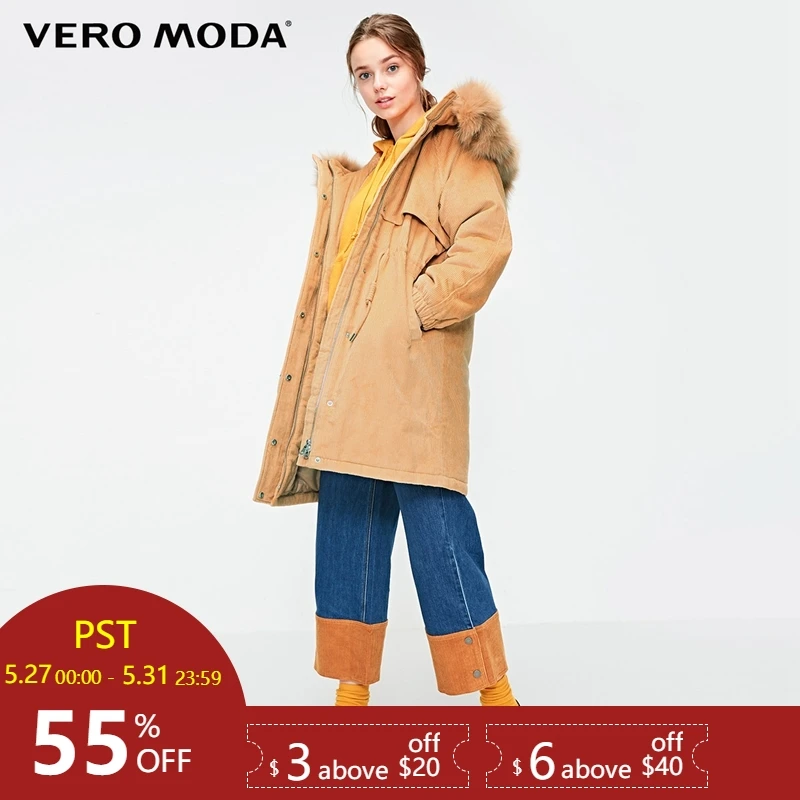 Vero Moda 2019 New Detachable Fox Fur Collar Corduroy Outwear Oversize Padding Parka Coat | 318422508
Vero Moda 2019 New Detachable Fox Fur Collar Corduroy Outwear Oversize Padding Parka Coat | 318422508