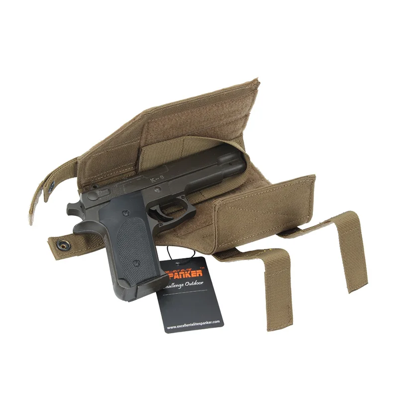 Military Tactical Mini Drop Leg Panel with Universal Pistol Holster Outdoor Hunting Hanging Suit Equip Military Tactical Mini Drop Leg Panel with Universal Pistol Holster Outdoor Hunting Hanging Suit Equip