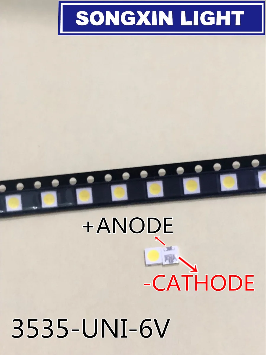 100pcs UNI LED backlight LCD TV 3535 3537 LED SMD Lamp bead bead 1W 6V 3535 1.2W Cold white UNI MSL-638DEZW-E26SC
100pcs UNI LED backlight LCD TV 3535 3537 LED SMD Lamp bead bead 1W 6V 3535 1.2W Cold white UNI MSL-638DEZW-E26SC
