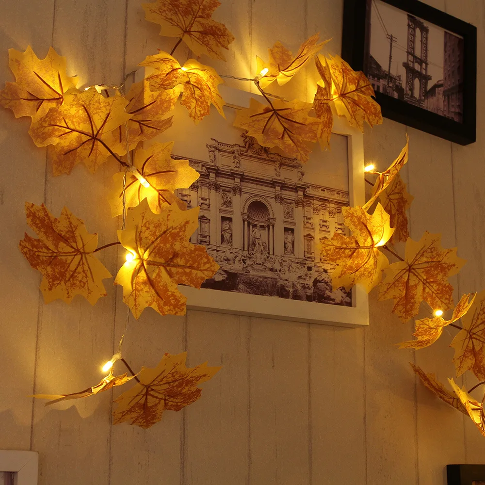 Maple leaf LED String lamp Holiday Hotel shop Home Decoration 20LED AA battery Powered Wall decoration IY310212
Maple leaf LED String lamp Holiday Hotel shop Home Decoration 20LED AA battery Powered Wall decoration IY310212