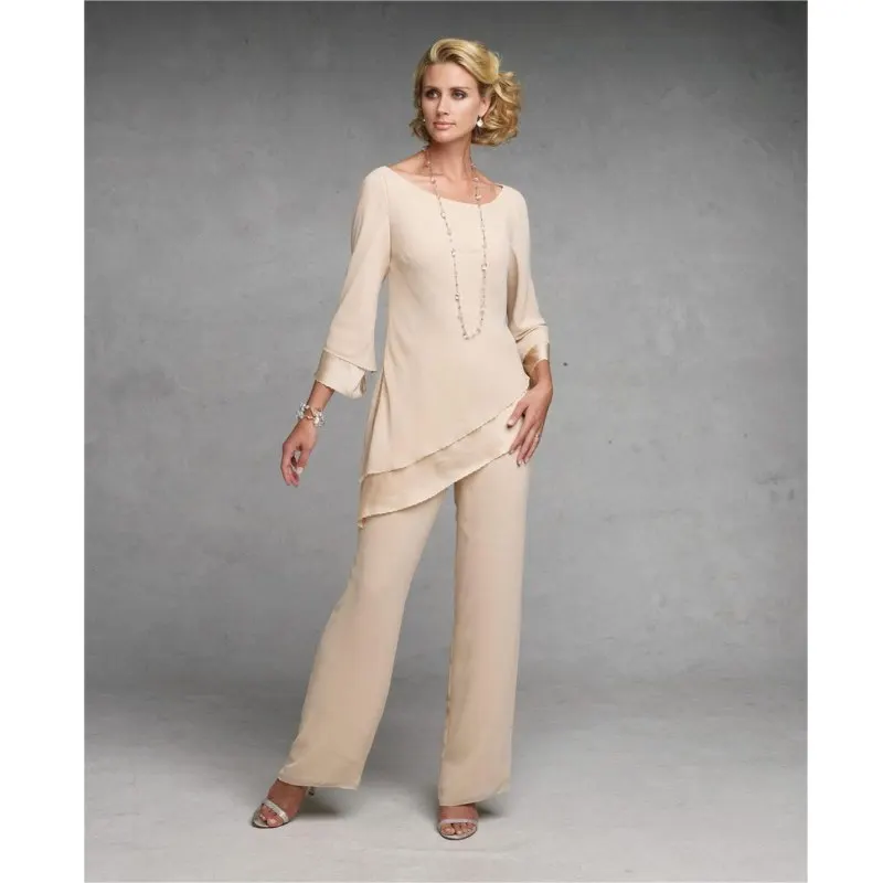 Wedding Mother of the Bride Pants Suits Plus Size Custom Make Champgane Mother of the Bride Dresses Chiffon Pants Suit
Wedding Mother of the Bride Pants Suits Plus Size Custom Make Champgane Mother of the Bride Dresses Chiffon Pants Suit