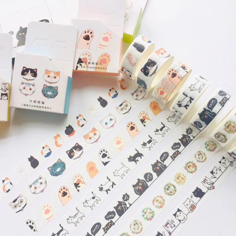 1.5cm Garland Cat Series Washi Tape Adhesive Tape DIY Scrapbooking Sticker Label Masking Tape
1.5cm Garland Cat Series Washi Tape Adhesive Tape DIY Scrapbooking Sticker Label Masking Tape
