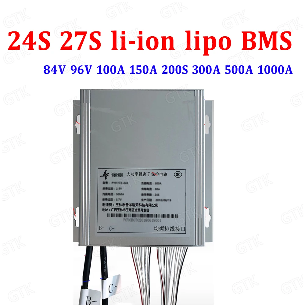 27S 24S 1000A 500A 300A 200A 150A 100A BMS 24S 84V 27S 96V li ion lipo lithium battery BMS for 96V vehicle start with balance
27S 24S 1000A 500A 300A 200A 150A 100A BMS 24S 84V 27S 96V li ion lipo lithium battery BMS for 96V vehicle start with balance