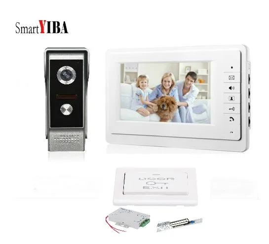 SmartYIBA проводной 7 дюймов TFT ЖК экран видео домофон дверной звонок дом ворота