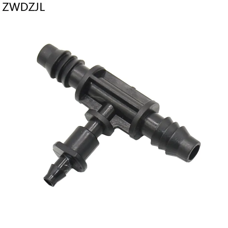 Garden irrigation tee 1/4" to 3/8" reducing tee barb 8/11 to the 4/7 hose Removable connector irrigation system splitter 5pcs
Garden irrigation tee 1/4" to 3/8" reducing tee barb 8/11 to the 4/7 hose Removable connector irrigation system splitter 5pcs