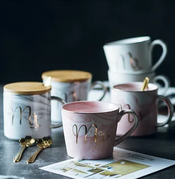 Cearive 350ml Marble Ceramic Coffee Mug Milk Tea Breakfast Cups Mr and Mrs Gold Inlay Mugs For Gifts
Cearive 350ml Marble Ceramic Coffee Mug Milk Tea Breakfast Cups Mr and Mrs Gold Inlay Mugs For Gifts