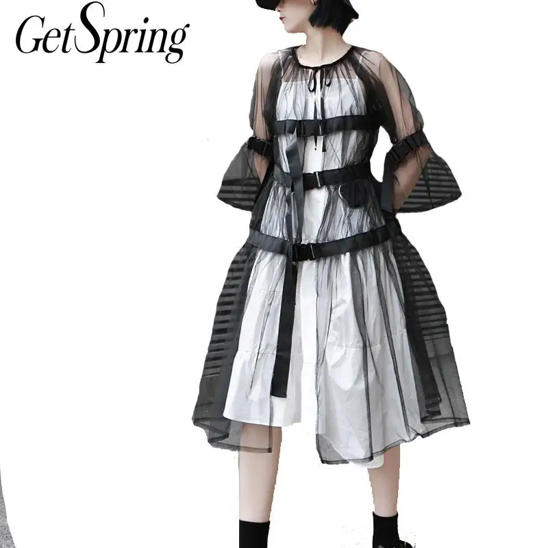 GetSpring Women Trench Coat Perspective Mesh Windbreaker Loose Long Black Thin Overcoat All Match Summer Trench Coats 2019 New
GetSpring Women Trench Coat Perspective Mesh Windbreaker Loose Long Black Thin Overcoat All Match Summer Trench Coats 2019 New
