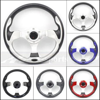 Free shipping universal 13 inches 320MM Aluminum PU Sport steering wheel racing type volante 5 red blue silver Carbon black MO
Free shipping universal 13 inches 320MM Aluminum PU Sport steering wheel racing type volante 5 red blue silver Carbon black MO