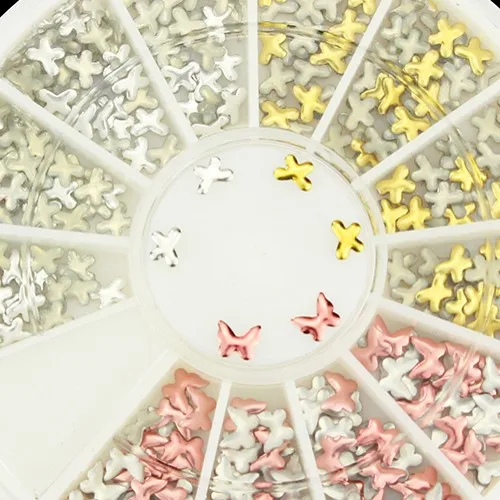 Gold Silver Pink 3 Color 3D Butterfly Metal Nail Art Studs Charms Diy Wheel Decorations For Nails ZP144
Gold Silver Pink 3 Color 3D Butterfly Metal Nail Art Studs Charms Diy Wheel Decorations For Nails ZP144