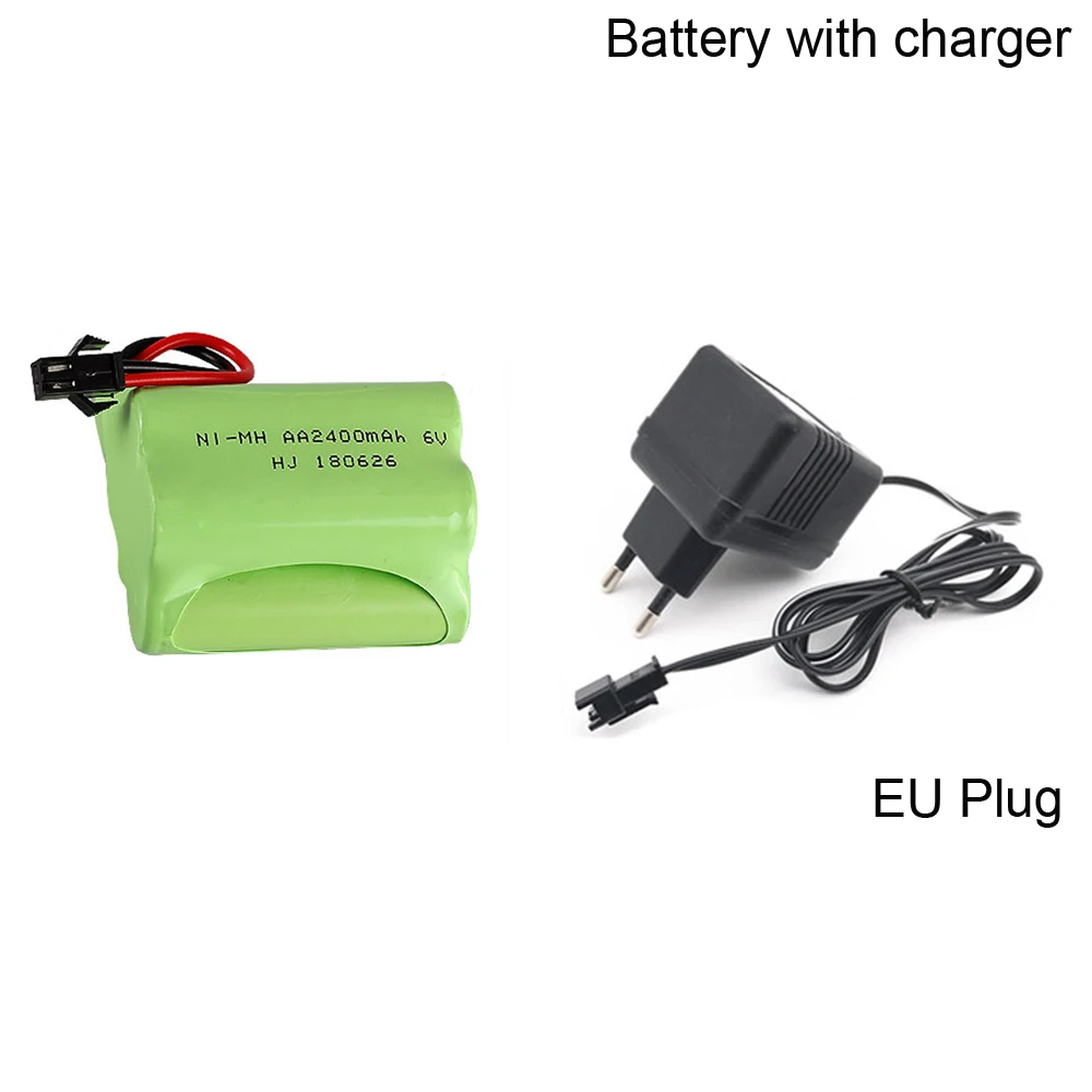

6V 2400mah ni-mh battery with charger set 6v nimh battery pack 6 v size aa ni mh for lighting rc car toy electric tools SM plug
