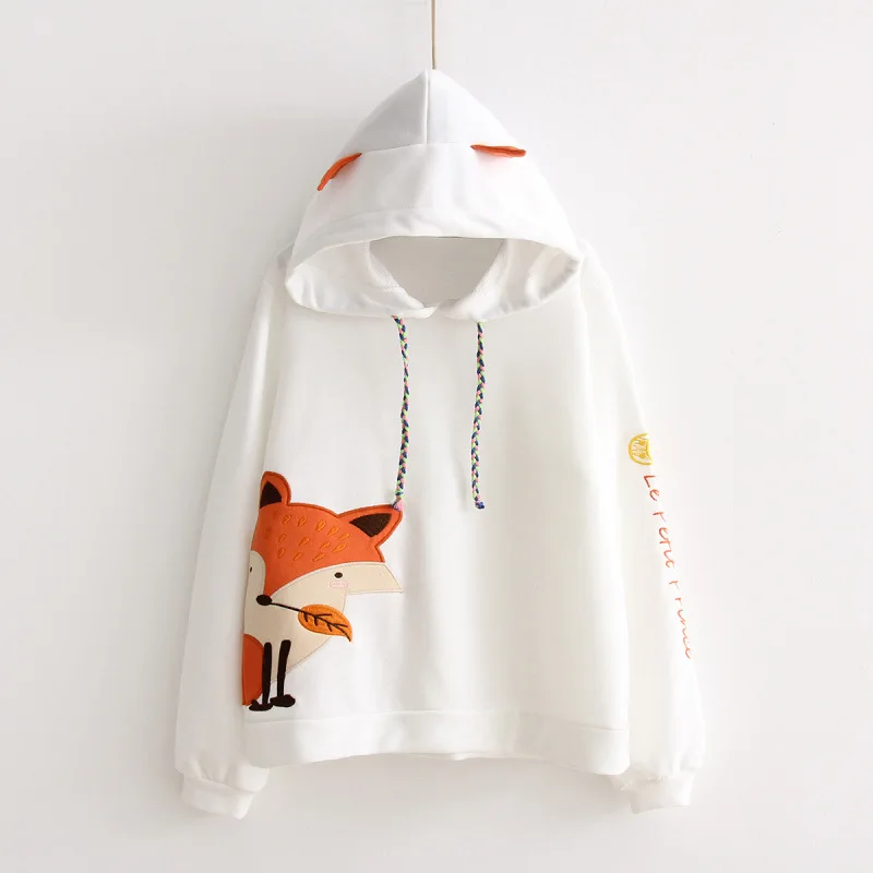Harajuku Autumn Long Sleeve Crop Tops Women Fox Embroidery Hooded Sweatshirts Hoodies Patchwork Printed Pullovers Women Hoodies
Harajuku Autumn Long Sleeve Crop Tops Women Fox Embroidery Hooded Sweatshirts Hoodies Patchwork Printed Pullovers Women Hoodies