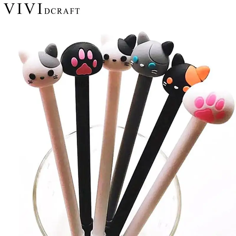 Vividcraft 3pcs/Set Kawaii Cat&Paw Silicone Gel Pen Stationery Writing Signing Pen Papeleria Kawaii School Office Supples
Vividcraft 3pcs/Set Kawaii Cat&Paw Silicone Gel Pen Stationery Writing Signing Pen Papeleria Kawaii School Office Supples