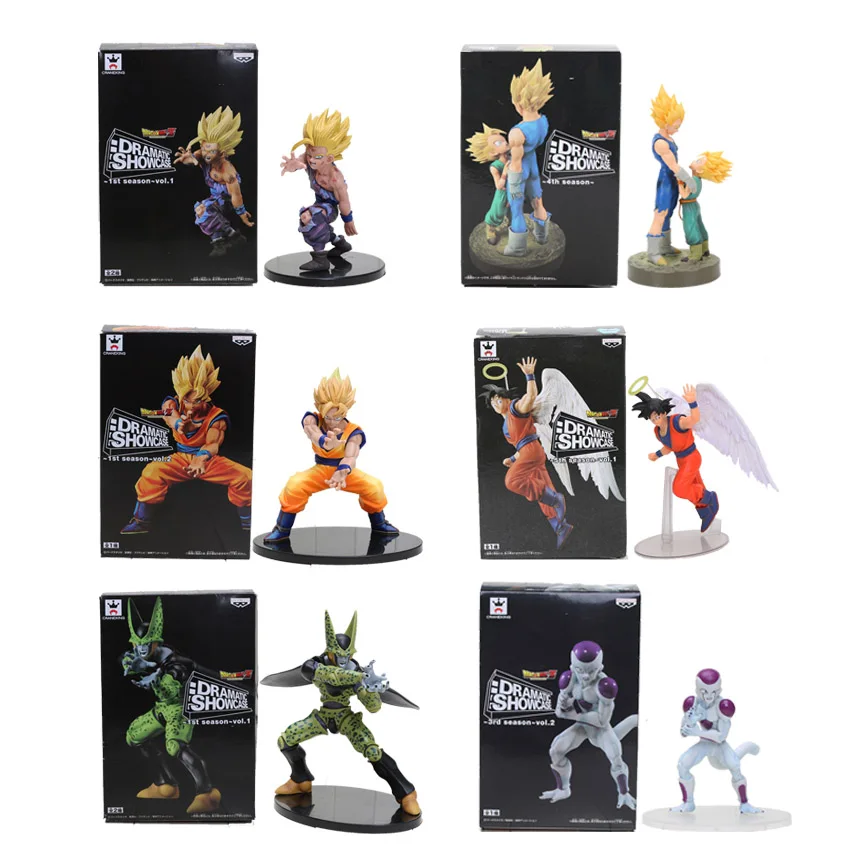 11-21cm Dragon Ball Z Vegeta Trunks Son Goku Gohan Cell Frieza PVC Action Figures DRAMATIC SHOWCASE Model Toy Doll Figuras
11-21cm Dragon Ball Z Vegeta Trunks Son Goku Gohan Cell Frieza PVC Action Figures DRAMATIC SHOWCASE Model Toy Doll Figuras