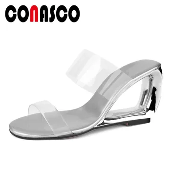 CONASCO Brand Design Pu Leather Women Sandals Summer New Fashion Concise Sexy Women High Heels Night Club Casual Shoes Woman
CONASCO Brand Design Pu Leather Women Sandals Summer New Fashion Concise Sexy Women High Heels Night Club Casual Shoes Woman
