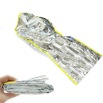 Reusable Emergency Waterproof Survival Silver Foil Camping Sleeping Bag 
Reusable Emergency Waterproof Survival Silver Foil Camping Sleeping Bag