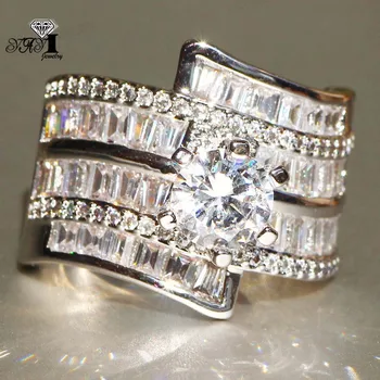 YaYI Jewelry Princess Cut 7.9 CT White Zircon Silver Color Engagement Rings wedding Heart Rings Girls Party ring Gifts 888
YaYI Jewelry Princess Cut 7.9 CT White Zircon Silver Color Engagement Rings wedding Heart Rings Girls Party ring Gifts 888