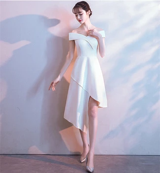 2019 Summer Asymmetrical Dress Elegant Sexy Knee Length Slash Neck Club Evening Party Formal Dress Vestidos White Black Verano
2019 Summer Asymmetrical Dress Elegant Sexy Knee Length Slash Neck Club Evening Party Formal Dress Vestidos White Black Verano