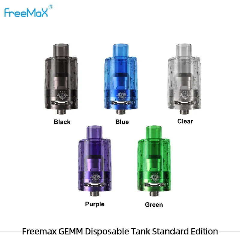 2pcs/lot Original Disposable Tank Freemax Disposable Gemm G1/G2/G3/G4 Mesh Tank 5.0ml 25mm Base top-filling Vaporizer Atomizer
2pcs/lot Original Disposable Tank Freemax Disposable Gemm G1/G2/G3/G4 Mesh Tank 5.0ml 25mm Base top-filling Vaporizer Atomizer