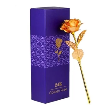 24K 99% Gold Foil Plated Rose Flower Floral Valentine's Day Gift for Women Girls with Box TB Sale
24K 99% Gold Foil Plated Rose Flower Floral Valentine's Day Gift for Women Girls with Box TB Sale