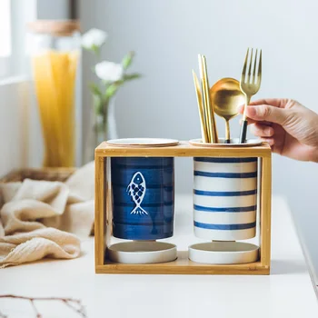 Punch-free ceramic wall hanging chopsticks tube multi-function double tube chopsticks spoon drain storage rack wx8301641
Punch-free ceramic wall hanging chopsticks tube multi-function double tube chopsticks spoon drain storage rack wx8301641