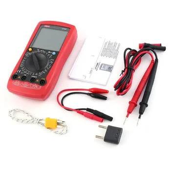 Digital Multimeter UNIT DC/AC Voltage Current Meter Handheld Ammeter Ohm Diode Capacitance Tester 1999 Counts Multitester
Digital Multimeter UNIT DC/AC Voltage Current Meter Handheld Ammeter Ohm Diode Capacitance Tester 1999 Counts Multitester