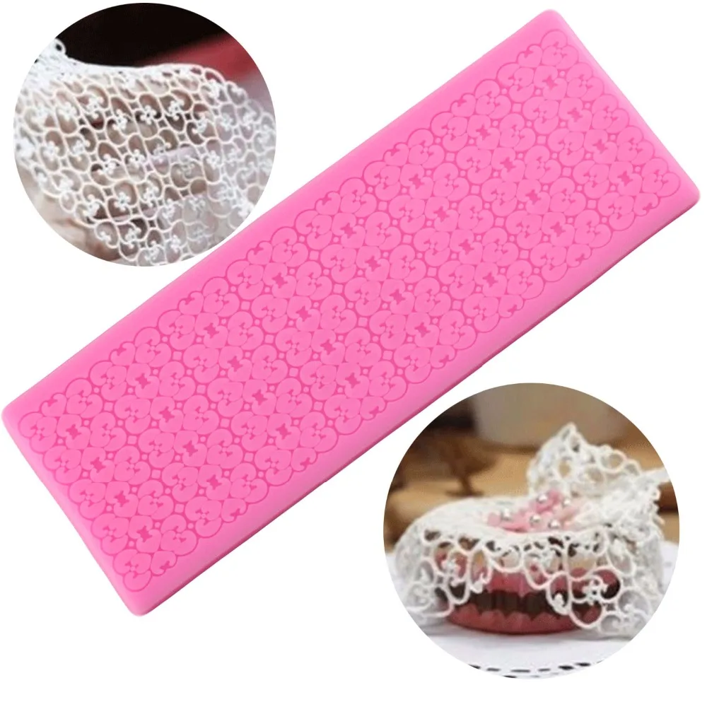 Lace Mat Pad Fondant Flowers Chain Decoration Silicone Mold Surafcraft Tools Bakeware Baking Tools Cake Decorating Lace Molds
Lace Mat Pad Fondant Flowers Chain Decoration Silicone Mold Surafcraft Tools Bakeware Baking Tools Cake Decorating Lace Molds