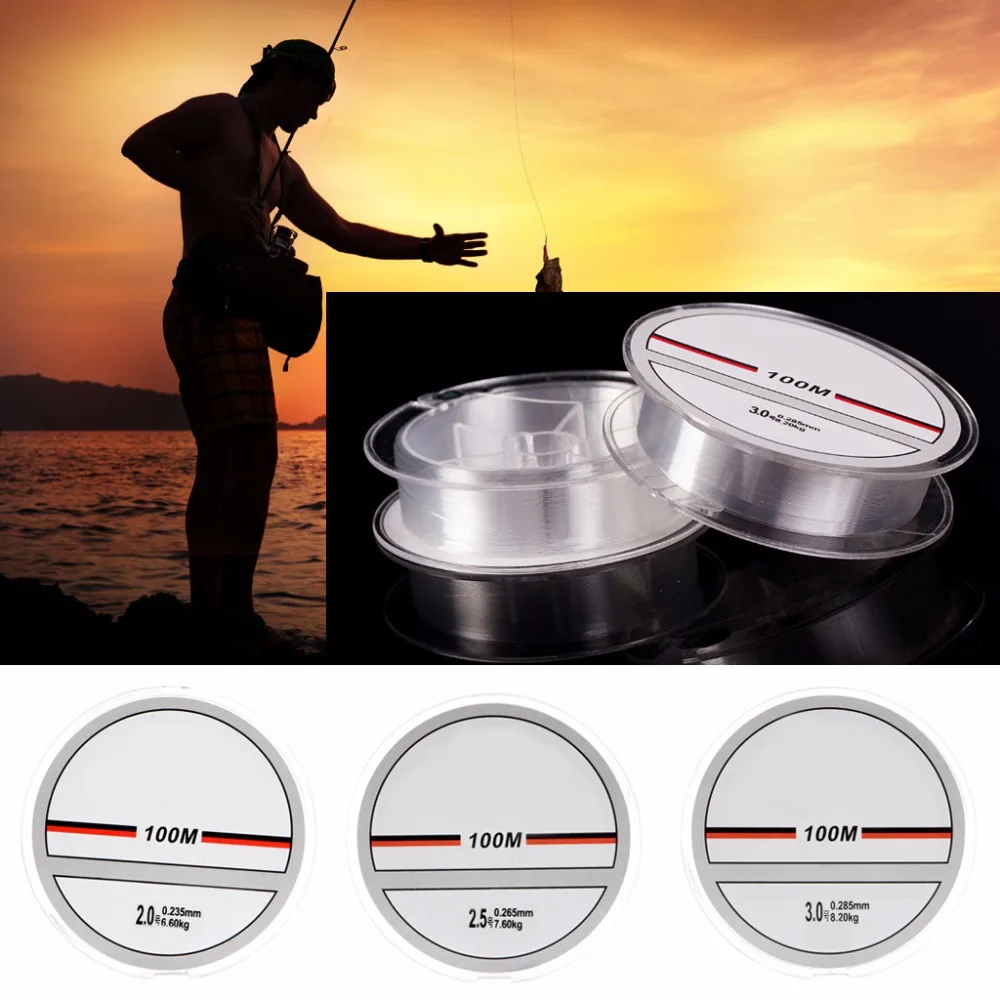 Lines 100% Brand Super Strong Japanese 100 m Nylon Transparent or Fluorocarbon Lesches Fishing Tackles
Lines 100% Brand Super Strong Japanese 100 m Nylon Transparent or Fluorocarbon Lesches Fishing Tackles