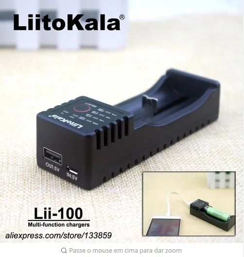 Фото Liitokala lii-100 1.2 v 3.7 3.2 3.85 aa / aaa 18650 18350 26650 10440 14500 16340 25500 NiMH lithium battery smart charger | Электроника