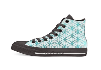 Flower of Life Aqua Faux Foil Design breathable Casual High Top lace-up Canvas shoes sneakers
Flower of Life Aqua Faux Foil Design breathable Casual High Top lace-up Canvas shoes sneakers