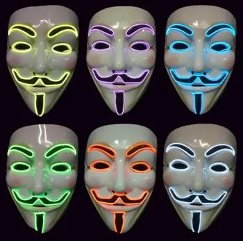 Anonymous Guy Fawkes Fancy Dress Adult Costume Accessory macka mascaras halloween LED V for Vendetta Party Cosplay masque Mask
Anonymous Guy Fawkes Fancy Dress Adult Costume Accessory macka mascaras halloween LED V for Vendetta Party Cosplay masque Mask