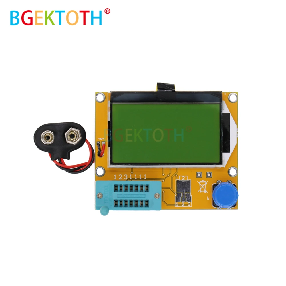 Mega328 M328 LCR-T4 12846 LCD Digital Transistor Tester Meter Backlight Diode Triode Capacitance ESR Meter MOS/PNP/NPN L/C/R
Mega328 M328 LCR-T4 12846 LCD Digital Transistor Tester Meter Backlight Diode Triode Capacitance ESR Meter MOS/PNP/NPN L/C/R