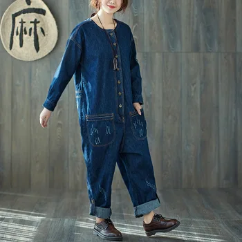 Spring Women denim Work Wear uniforms Fashion Bib Boyfriend Jumpsuits Tooling Long sleeves denim singer costumes Overalls G12153
Spring Women denim Work Wear uniforms Fashion Bib Boyfriend Jumpsuits Tooling Long sleeves denim singer costumes Overalls G12153