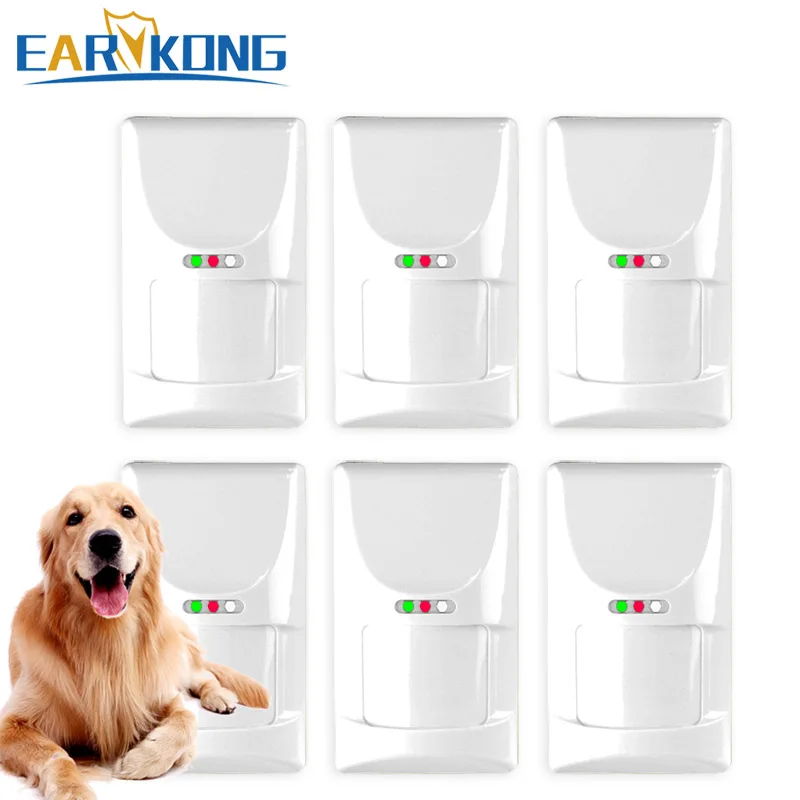 Hot Selling 6 pieces Wireless PET Immune Sensor, For 433MHz G90B plus/Wifi GSM Alarm System, Suitable for below 25kg animal,
Hot Selling 6 pieces Wireless PET Immune Sensor, For 433MHz G90B plus/Wifi GSM Alarm System, Suitable for below 25kg animal,