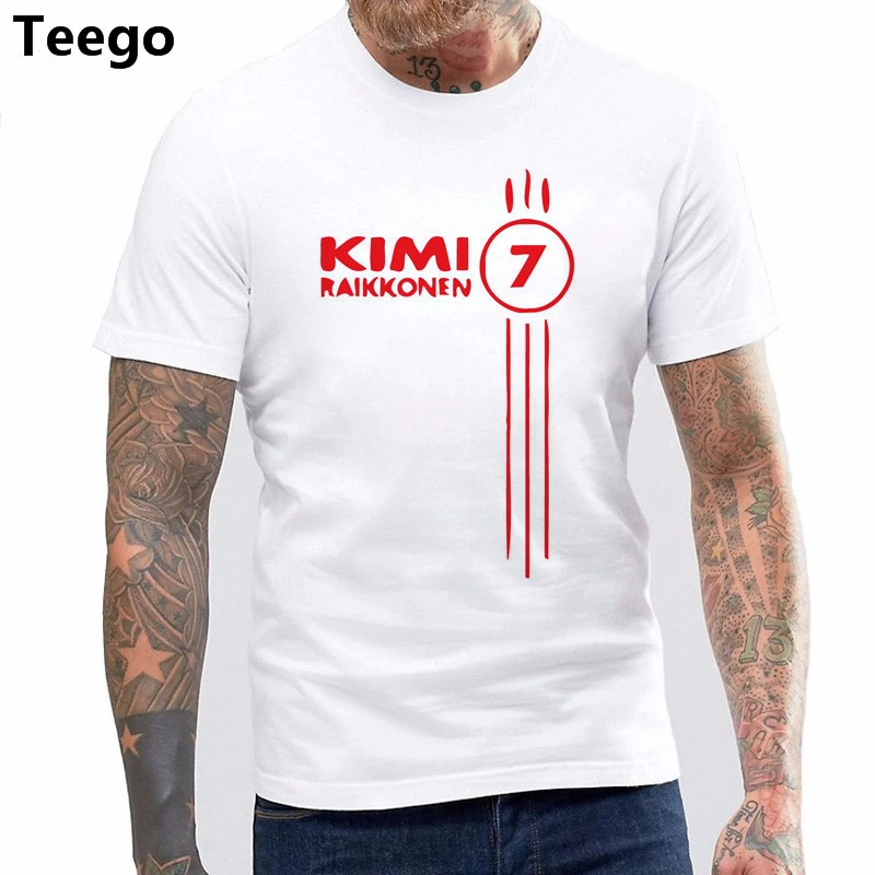 Kimi Raikkonen Number 7 Mens Ringer T Shirt Formula 1 Driver Leisure Short sleeve Round neck Cotton Tee
Kimi Raikkonen Number 7 Mens Ringer T Shirt Formula 1 Driver Leisure Short sleeve Round neck Cotton Tee