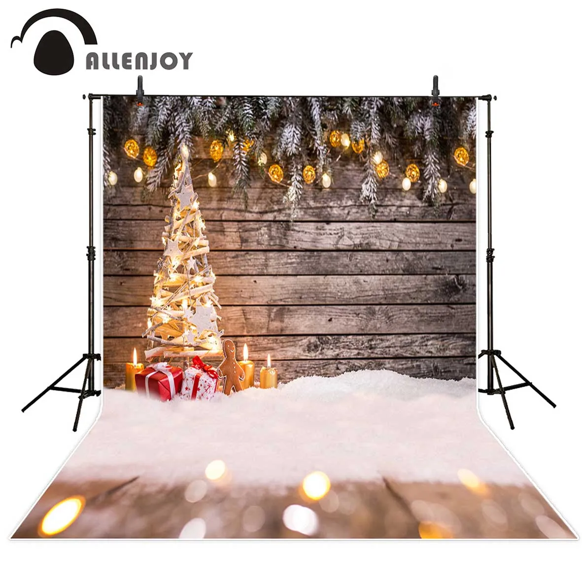 Allenjoy photographic background Wooden board candy gift child Christmas tree snow fantasy backdrop photography photocall props
Allenjoy photographic background Wooden board candy gift child Christmas tree snow fantasy backdrop photography photocall props