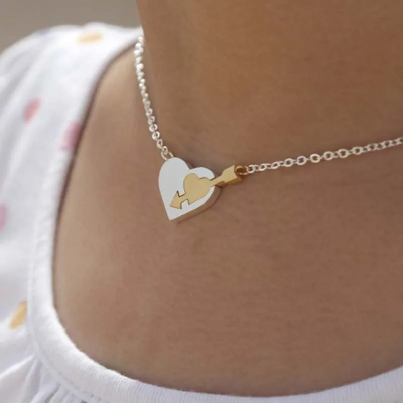 Romantic I Love You Couples Heart Double Heart Cupid's Arrow Necklace Eternal Love Jewelry Wedding Bridal Gifts Stainless Steel
Romantic I Love You Couples Heart Double Heart Cupid's Arrow Necklace Eternal Love Jewelry Wedding Bridal Gifts Stainless Steel
