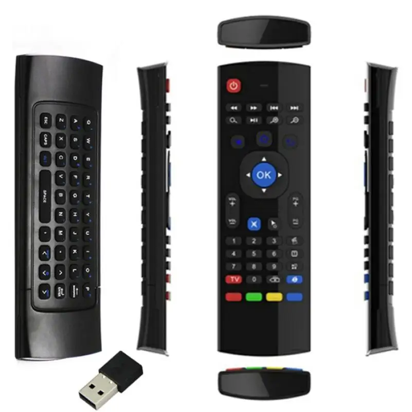 2019 Pro New 2.4G Wireless Remote Control Keyboard Fly Air Mouse with USB Receiver For XBMC Android TV Box Smart TV Wholesale
2019 Pro New 2.4G Wireless Remote Control Keyboard Fly Air Mouse with USB Receiver For XBMC Android TV Box Smart TV Wholesale