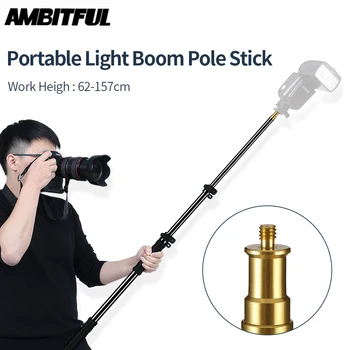 62-157cm / 25.5"-62" Extension Support Rod photography Speedlite Flash Stick Rod Studio Microphone Boom Pole Handheld Grip
62-157cm / 25.5"-62" Extension Support Rod photography Speedlite Flash Stick Rod Studio Microphone Boom Pole Handheld Grip