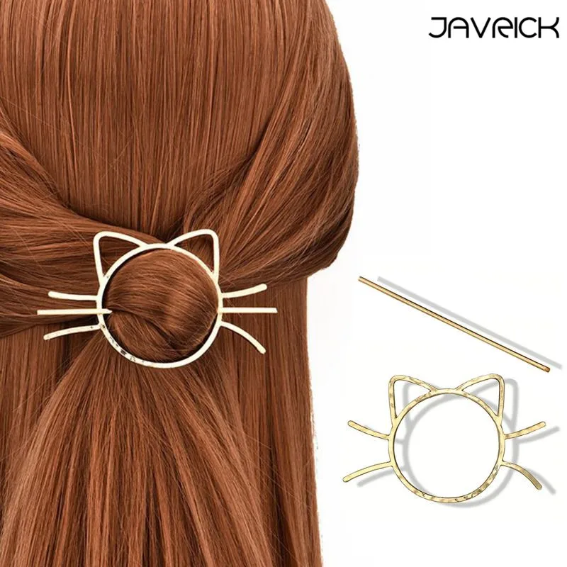 Ladies Geometric Meow Cat Pierced Hair Clip Cute Metallic Slide Comb Hairpin Shawl Pin Brooch Styling Ponytail Holder Bun Maker
Ladies Geometric Meow Cat Pierced Hair Clip Cute Metallic Slide Comb Hairpin Shawl Pin Brooch Styling Ponytail Holder Bun Maker