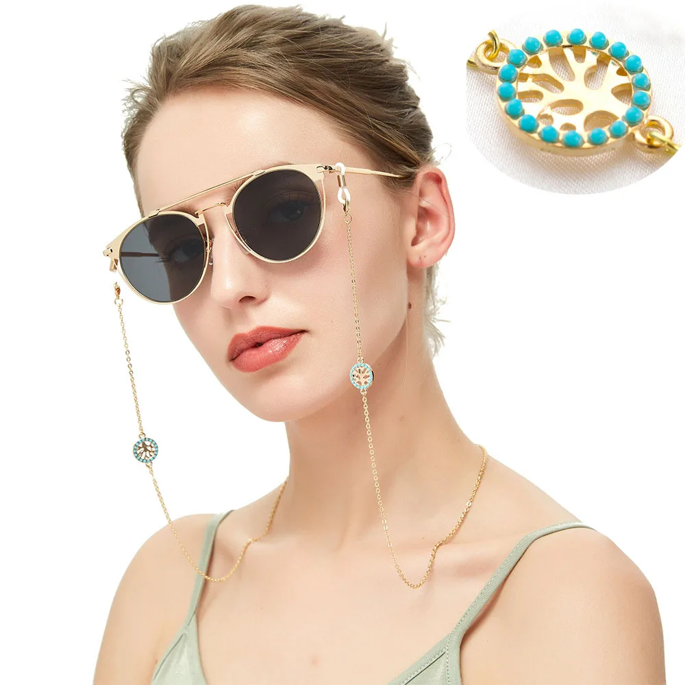 1pc/lot Fashion Metal Eyeglass gold Chains life tree pendent Sunglasses Eyewears Neck Cord Holder with silicone loop
1pc/lot Fashion Metal Eyeglass gold Chains life tree pendent Sunglasses Eyewears Neck Cord Holder with silicone loop