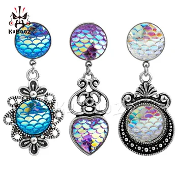 KUBOOZ Ear Piercing Gauges Body Jewelry Fish Scales Stainless Steel Dangle Tunnels Plugs Earrings Fashion Stretching 10PCS/Lot 
KUBOOZ Ear Piercing Gauges Body Jewelry Fish Scales Stainless Steel Dangle Tunnels Plugs Earrings Fashion Stretching 10PCS/Lot