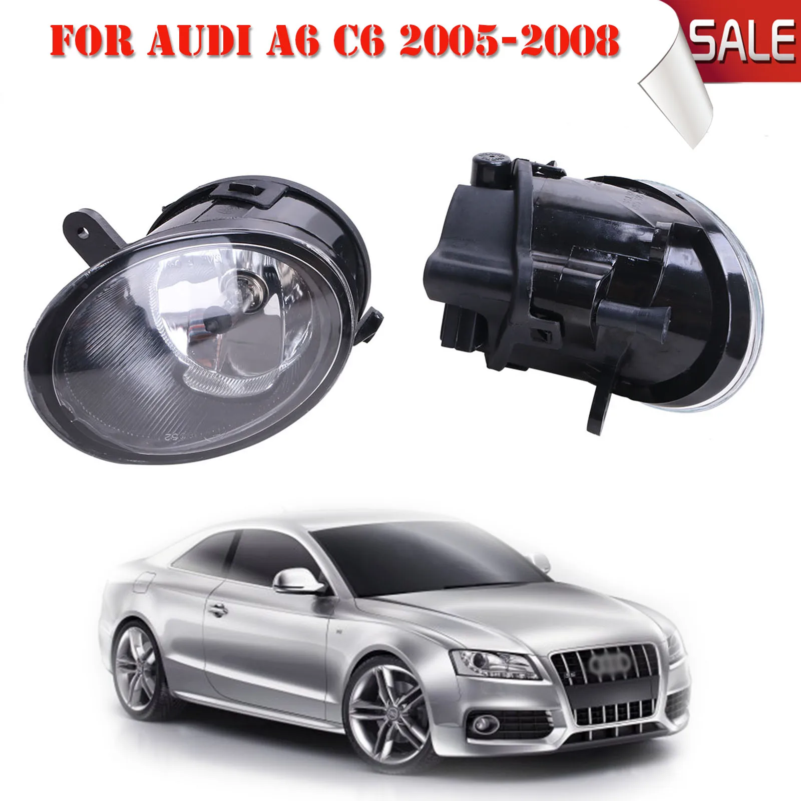 2x Side Front Fog Driving Light Fog Lamps with H7 Bulbs For AUDI A6 C6 2005 2006 2007 2008 Car-Styling WISENGEAR #P312 2x Side Front Fog Driving Light Fog Lamps with H7 Bulbs For AUDI A6 C6 2005 2006 2007 2008 Car-Styling WISENGEAR #P312<br><br>Aliexpress