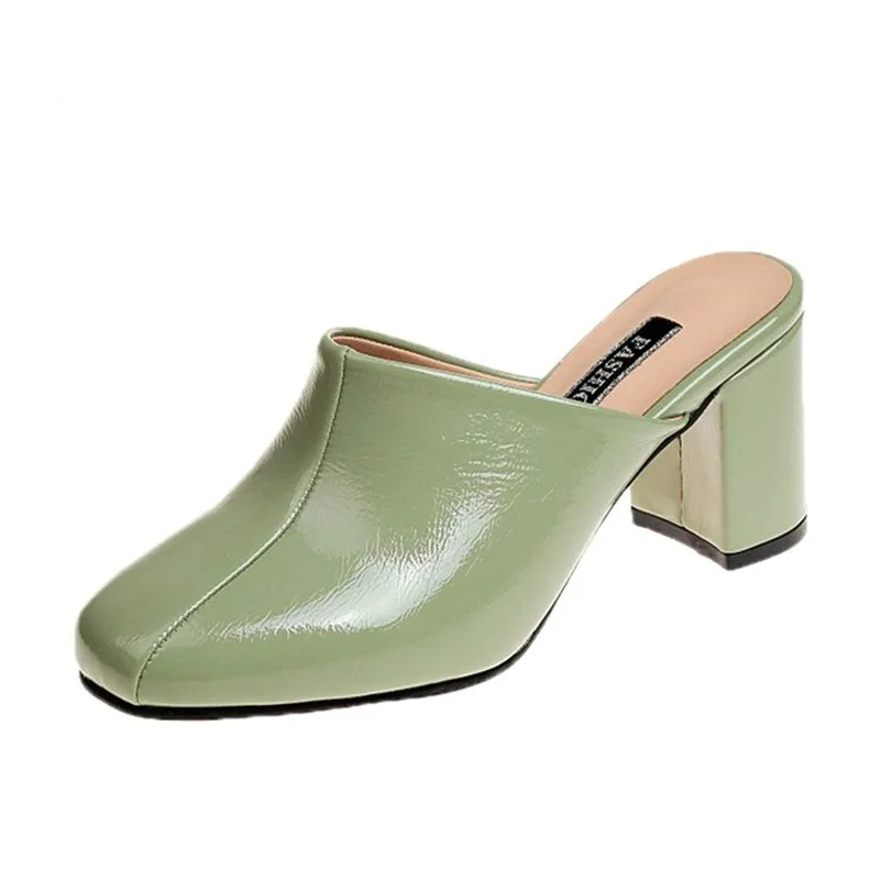 Dropshipping Women Summer Casual Sole Sexy Style Ladies Shoes PU Leather Mules Fashion Closed Toe Chunky Thick Heel Slippers
Dropshipping Women Summer Casual Sole Sexy Style Ladies Shoes PU Leather Mules Fashion Closed Toe Chunky Thick Heel Slippers