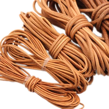 10 meters DIY Accessories Material Vintage Leather Round Leather Rope Line Original Color Handmade 1 1.5 2 3 4 5mm
10 meters DIY Accessories Material Vintage Leather Round Leather Rope Line Original Color Handmade 1 1.5 2 3 4 5mm